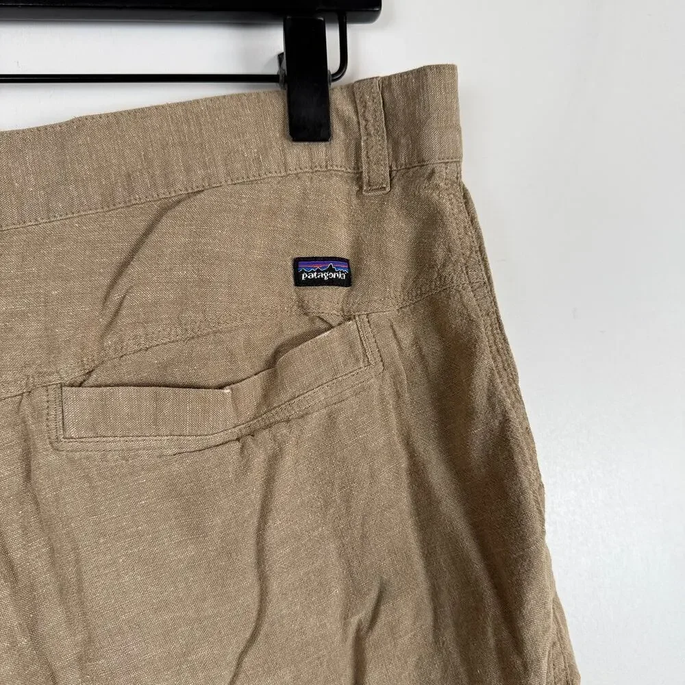 Patagonia Mens Back Step Shorts Hemp Blend 9L Beige - 32